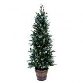 ツリー 特価◎【直送】 バスケットツリー W-2979 150cmスノーグリーン/25-2979