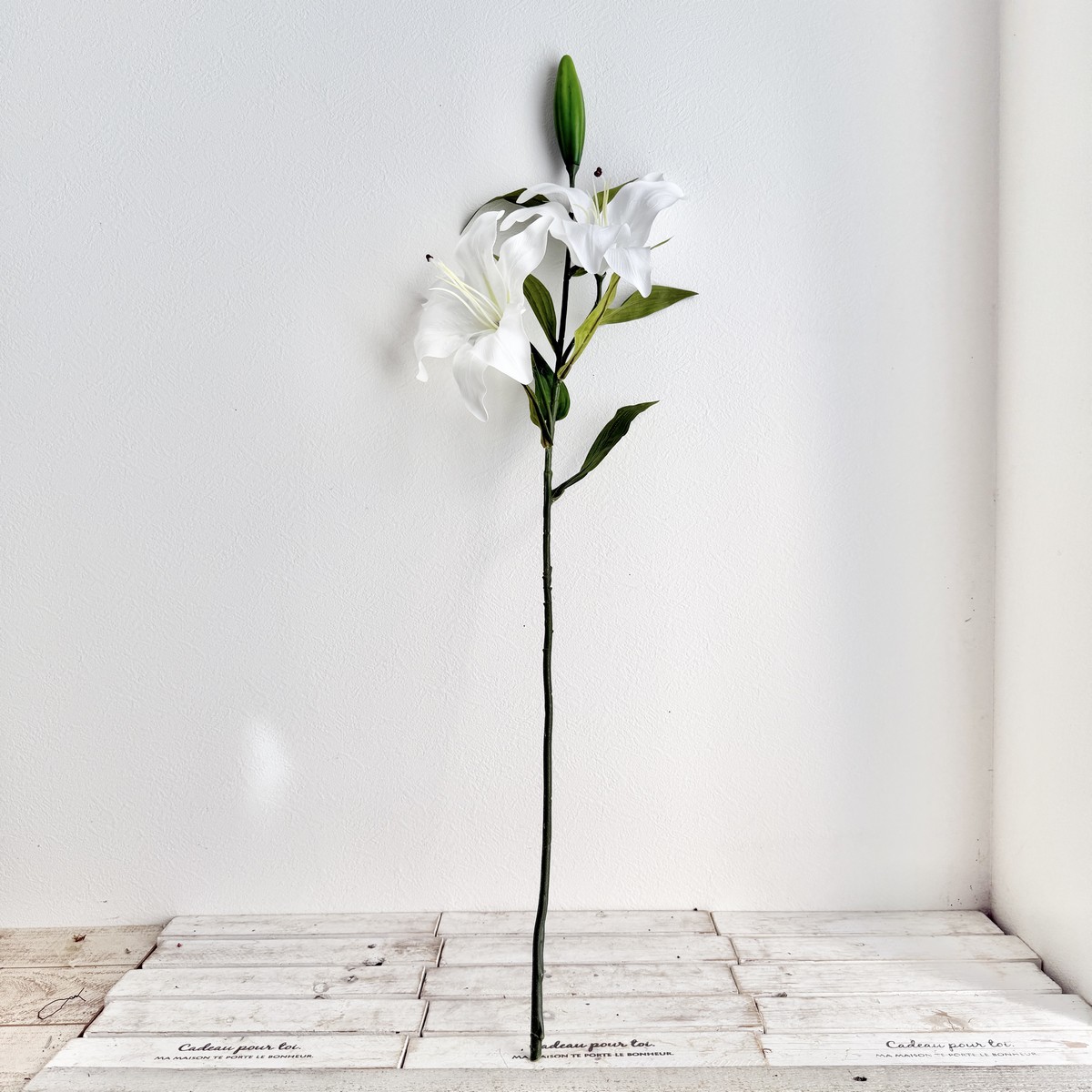 【造花】V22016 カサブランカリリー #001 ホワイト/66-817536-0