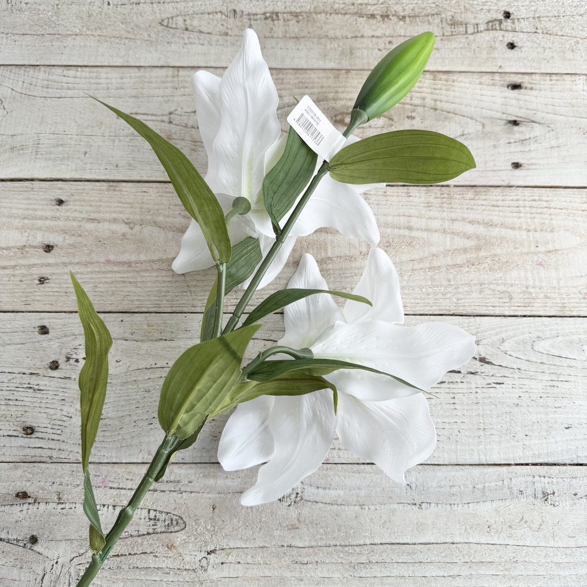 【造花】V22016 カサブランカリリー #001 ホワイト/66-817536-0