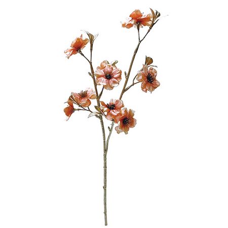 【造花】E8248 ブロッサムスプレー DARK PEACH/157-8248-23