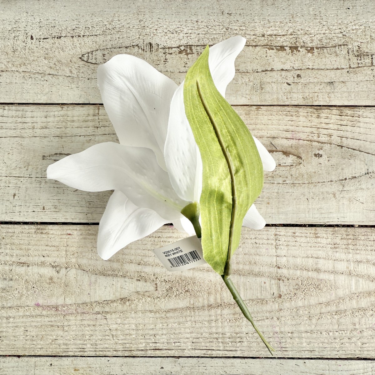 即日★【造花】V22015 カサブランカリリー #001 ホワイト/66-817529-0