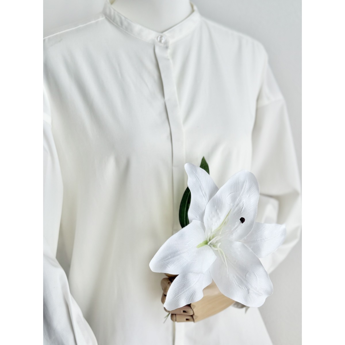 即日★【造花】V22015 カサブランカリリー #001 ホワイト/66-817529-0