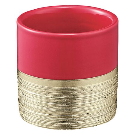 松村工芸/クーシュポット MC-2304 レッド/155-2304-8