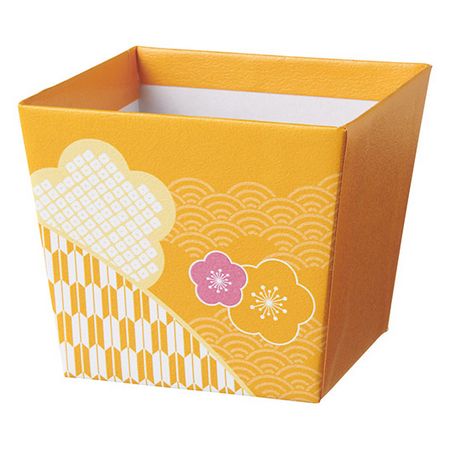 松村工芸/デザインBOX ポット2.5号 ヤスガリキイロ/162-1280-74