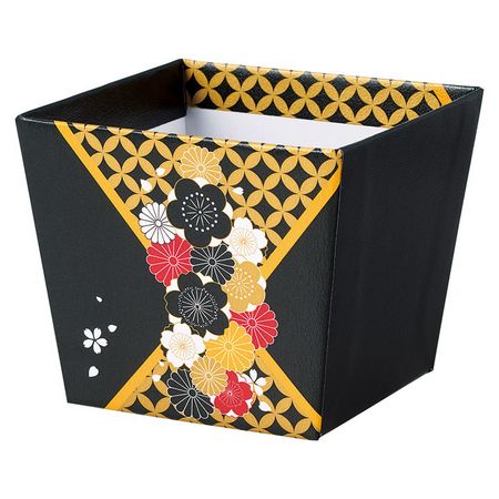 特価◎松村工芸/デザインBOXポット2.5号 シッポウ クロ/162-1280-82