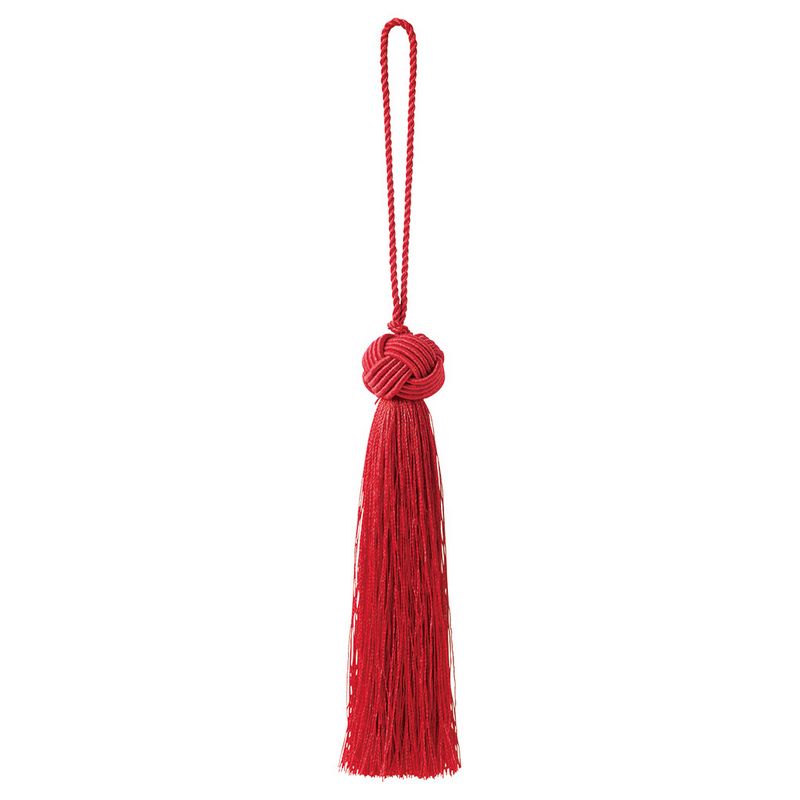 特価◎松村工芸/トップボールタッセル レッド 3ホン/25-3286-8