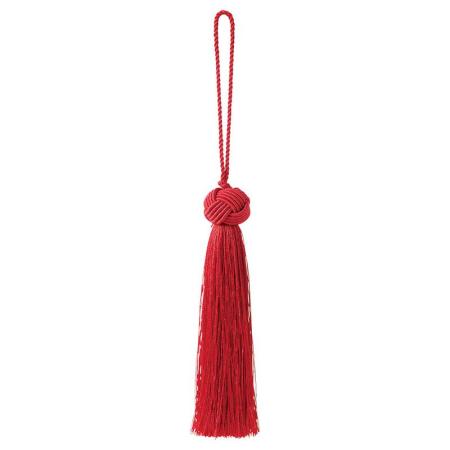 特価◎松村工芸/トップボールタッセル レッド 3ホン/25-3286-8