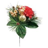 大特価◎即日☆【造花】E7023 お正月ピック レッド/157-7023-3 - 花材