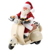 松村工芸/ミュージカルバイクサンタ ホワイト/25-3308-1 - 花材通販は