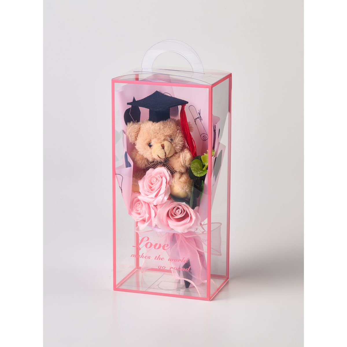 特価◎松村工芸/卒業ベアソープブーケ ピンク