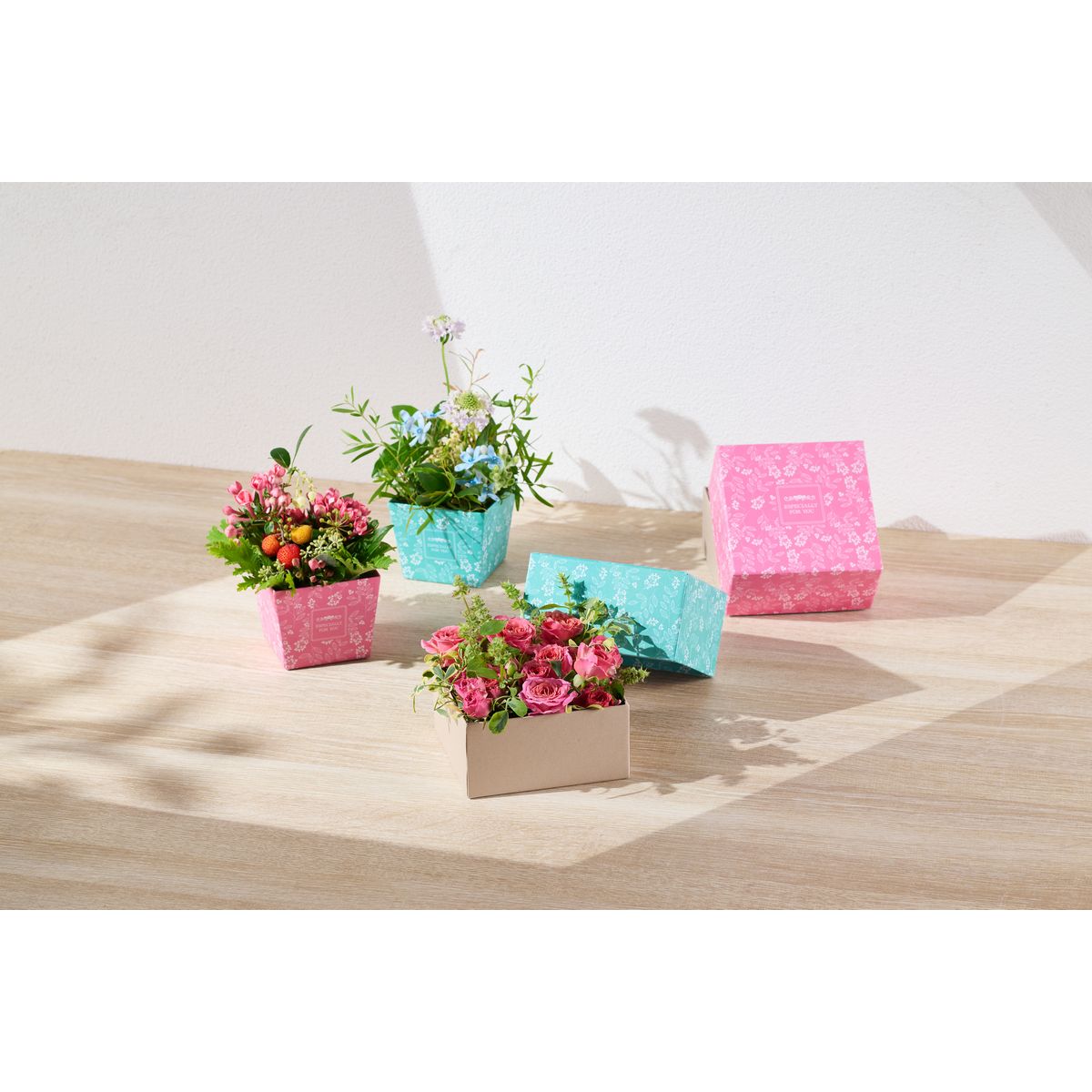 松村工芸/デザインBOX ギフト120 ボタニカルブルー