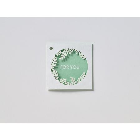 松村工芸/プリザトリセツタグ #52  ミストグリーン (10マイ)