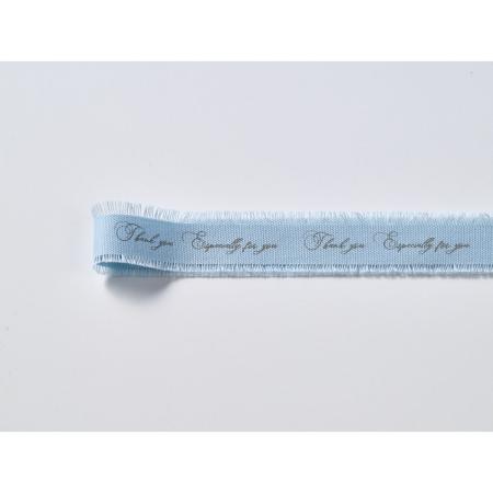 松村工芸/エスペシャリーコットン ミストブルー/グレーモジ24x10