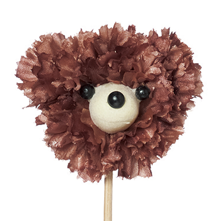 大特価 造花 Magiq 東京堂 カーネベアピック 4本 ブラウン Zp 008 通販 はなどんやアソシエ