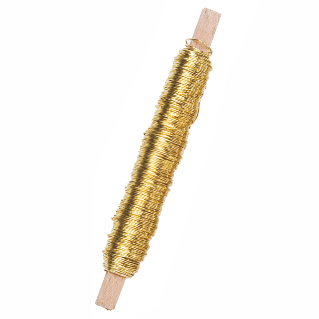 ラッカーワイヤー#24 #18　ライトゴールド 50m/AW001960-018