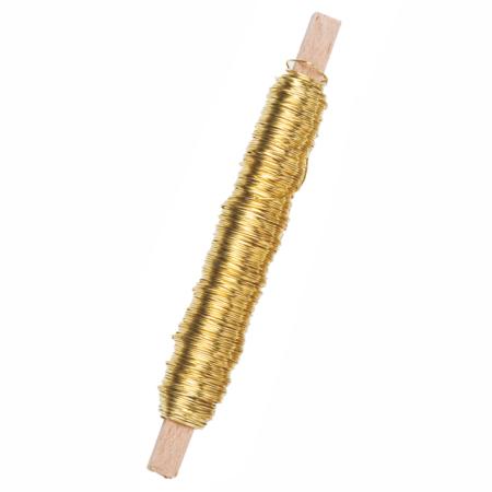 特価◎ラッカーワイヤー#24 #18　ライトゴールド 50m/AW001960-018