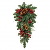 即日☆【造花】東京堂/レッドベリーコーンドロップ/XH016846 - 花材