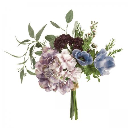 即日 造花 Magiq 東京堂 フォレストアネモネブーケ ブルーラベンダー Fm 通販 はなどんやアソシエ