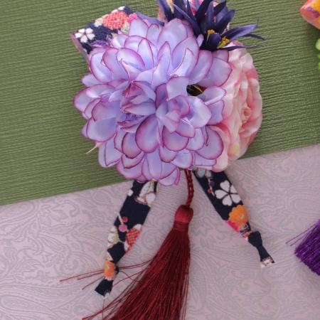 造花 東京堂 コサージュ和キット パープル Za 通販 はなどんやアソシエ