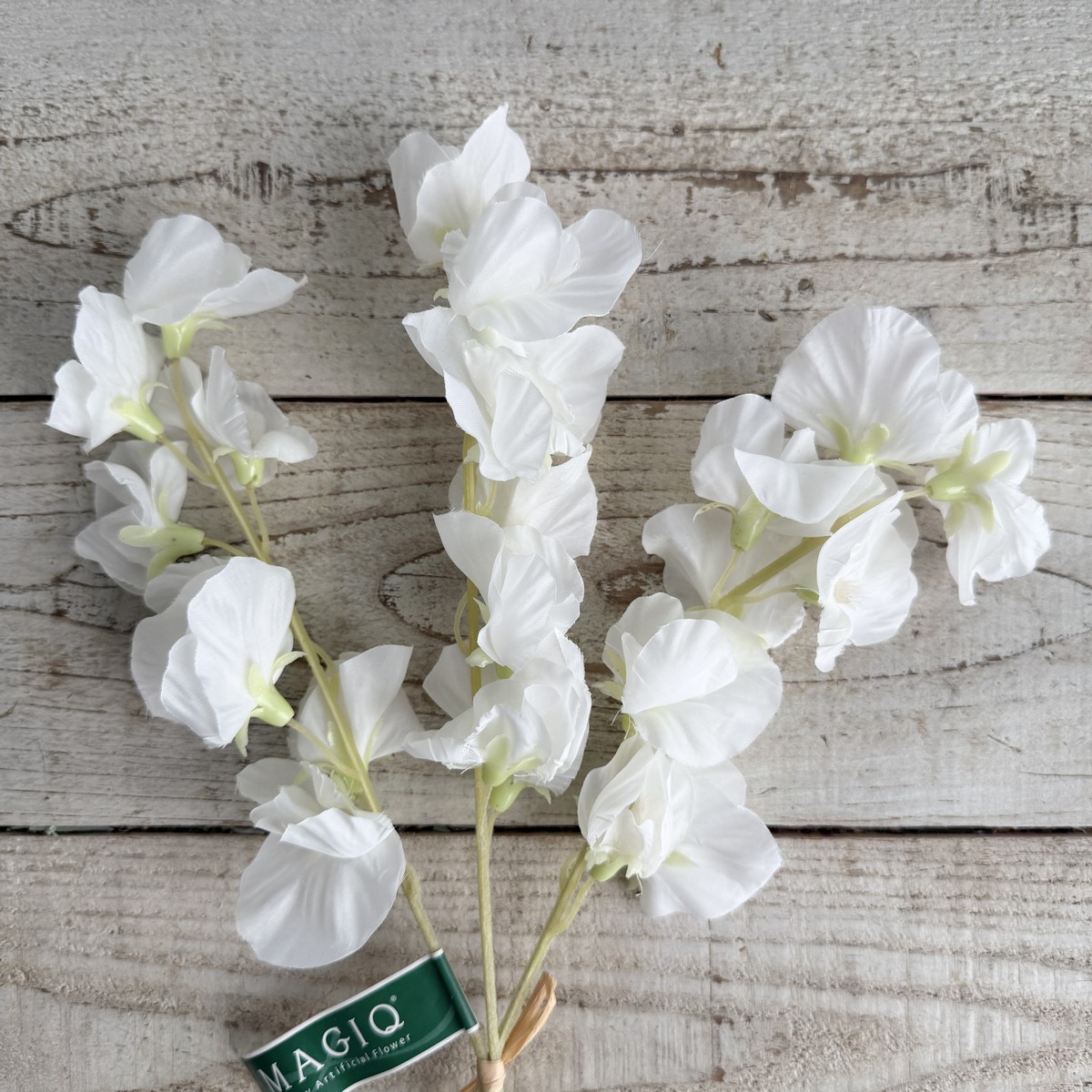 即日★【造花】MAGIQ東京堂/ジュディスイトピーバンドル 3本 #1 WHITE/FM006014-001