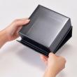 特価◎OrangeDeco/クロス調マグネットボックス スクエア S BK  ブラック/FC-678