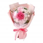 ソープフラワー】オーブローズベアブーケ ブルー/MM000001-00B - 花材  