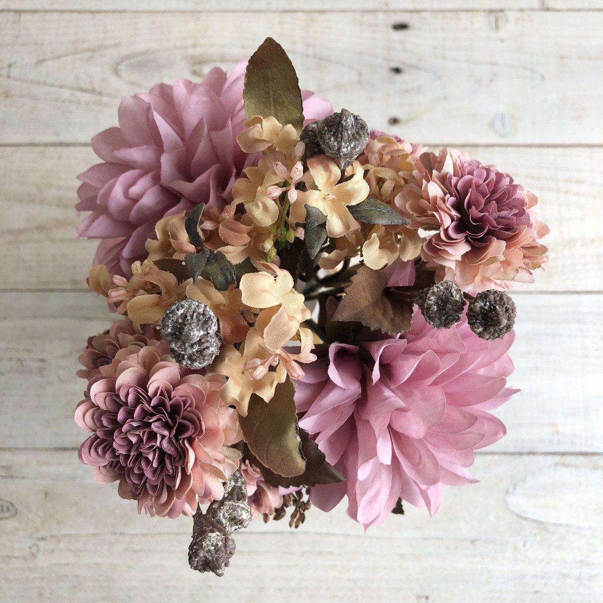 【造花】MAGIQ東京堂/フォンタナダリアブーケ モーブライラック #50 MV/LL/FM001184-050