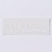 PFバルーン用転写シール Welcome 2枚 #1 ホワイト/GI000381-001