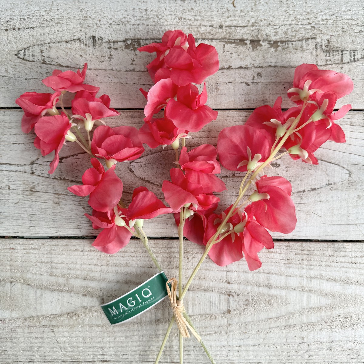 即日★【造花】MAGIQ東京堂/ジュディスイトピーバンドル ライトレッド #3 LTRED/FM006014-003