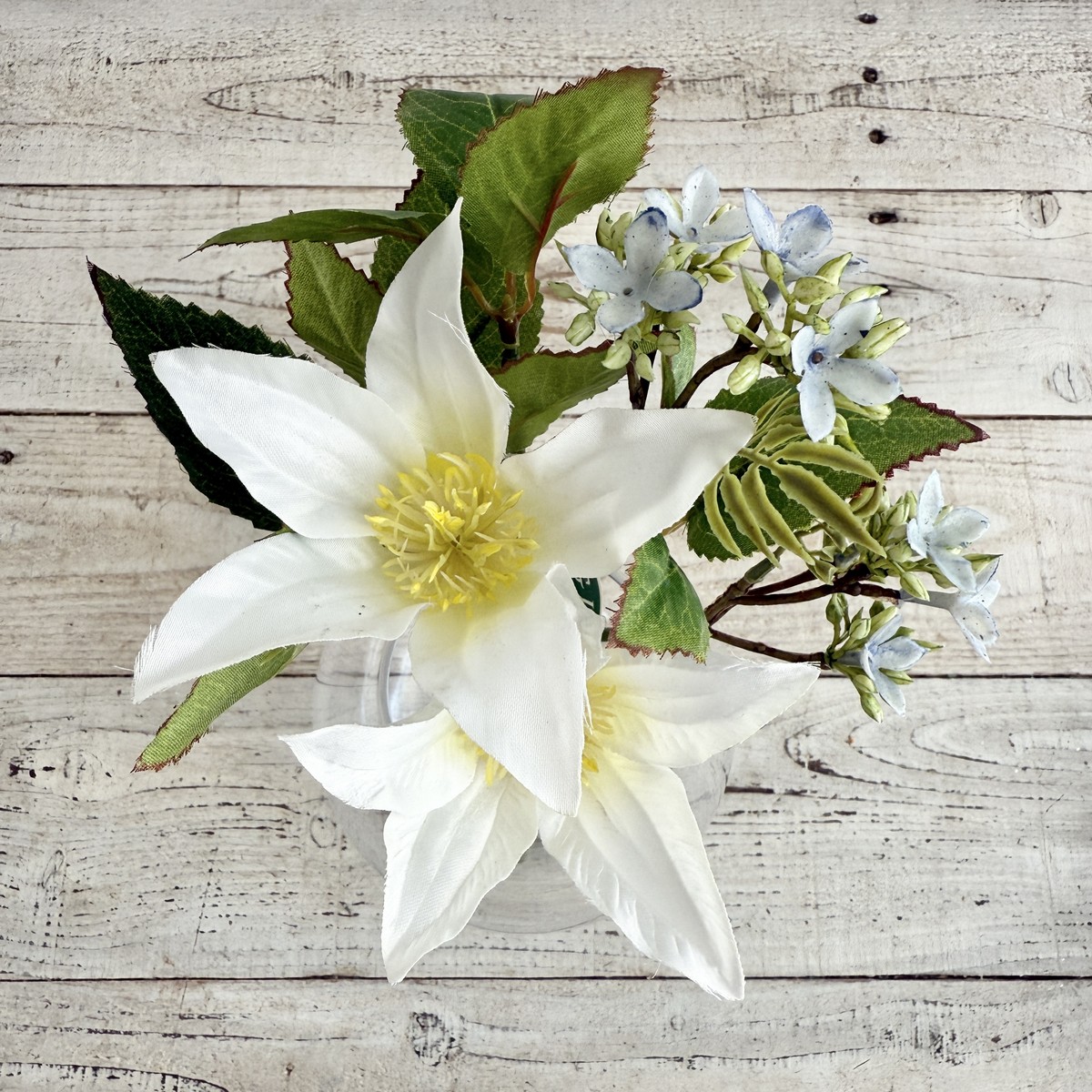 アウトレット◎即日★【造花】MAGIQ東京堂/セリーヌクレマチスブーケクリームホワイト#1CR/WH/FM001224-001