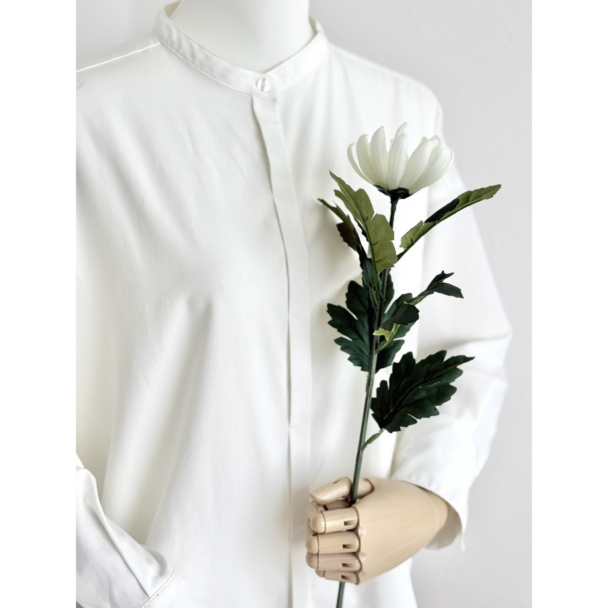 即日★【造花】MAGIQ東京堂/山科菊 ホワイト #1  WHITE/FM0F4050-001