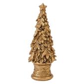 ゴールドのオーナメント　クリスマスツリー 約180cm 180cm シルバー×ゴールドライト付きツリー｜横浜ディスプレイ