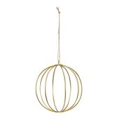 新品未使用 ファッショナブル ドーナツ オーナメント ホワイト 2025Xmas】ガラスボールオーナメント/直径8cm（インテリア雑貨