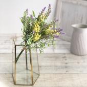 即日★【造花】MAGIQ東京堂/ウインディミモザブーケ YEL/LAV イエローラベンダー/FM006523