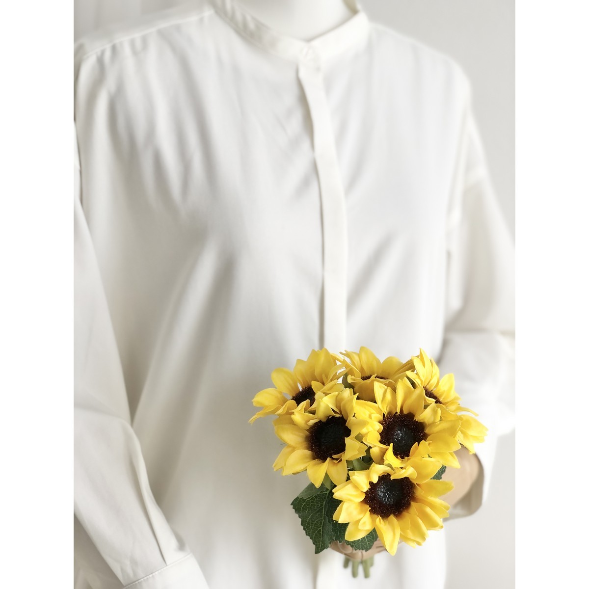 【造花】MAGIQ東京堂/シャロンサンフラワーバンドル #8  YEL/BR イエローブラウン/FM004829-008