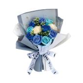 ソープフラワー】エレノアブーケ ブルー/DMFDC3EN-0CB - 花材通販は