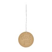 ラウンドレザータグ 8個 #13 サンキュー/BE ベージュ/ZE000220-013