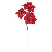 即日★【造花】MAGIQ東京堂/ベルベポインセチア #3  RED レッド/FX007923-003