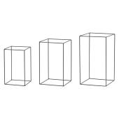 特価◎東京堂/ワイヤーレクタングルセット黒 BLACK ブラック/XU000017