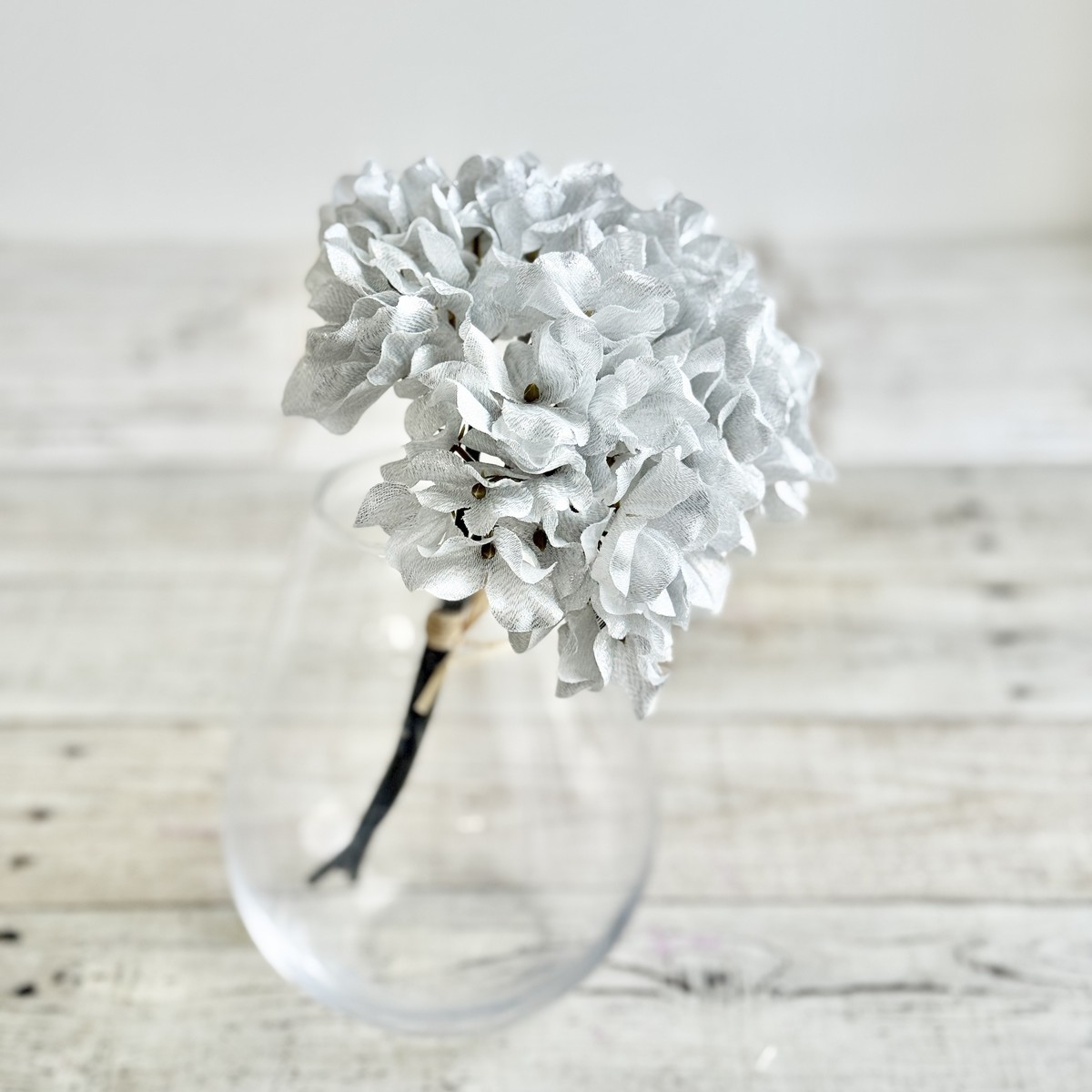 大特価◎即日★【造花】MAGIQ東京堂/シアーハイドレンジアバンドル #19 SILVER シルバー/FX000320-019
