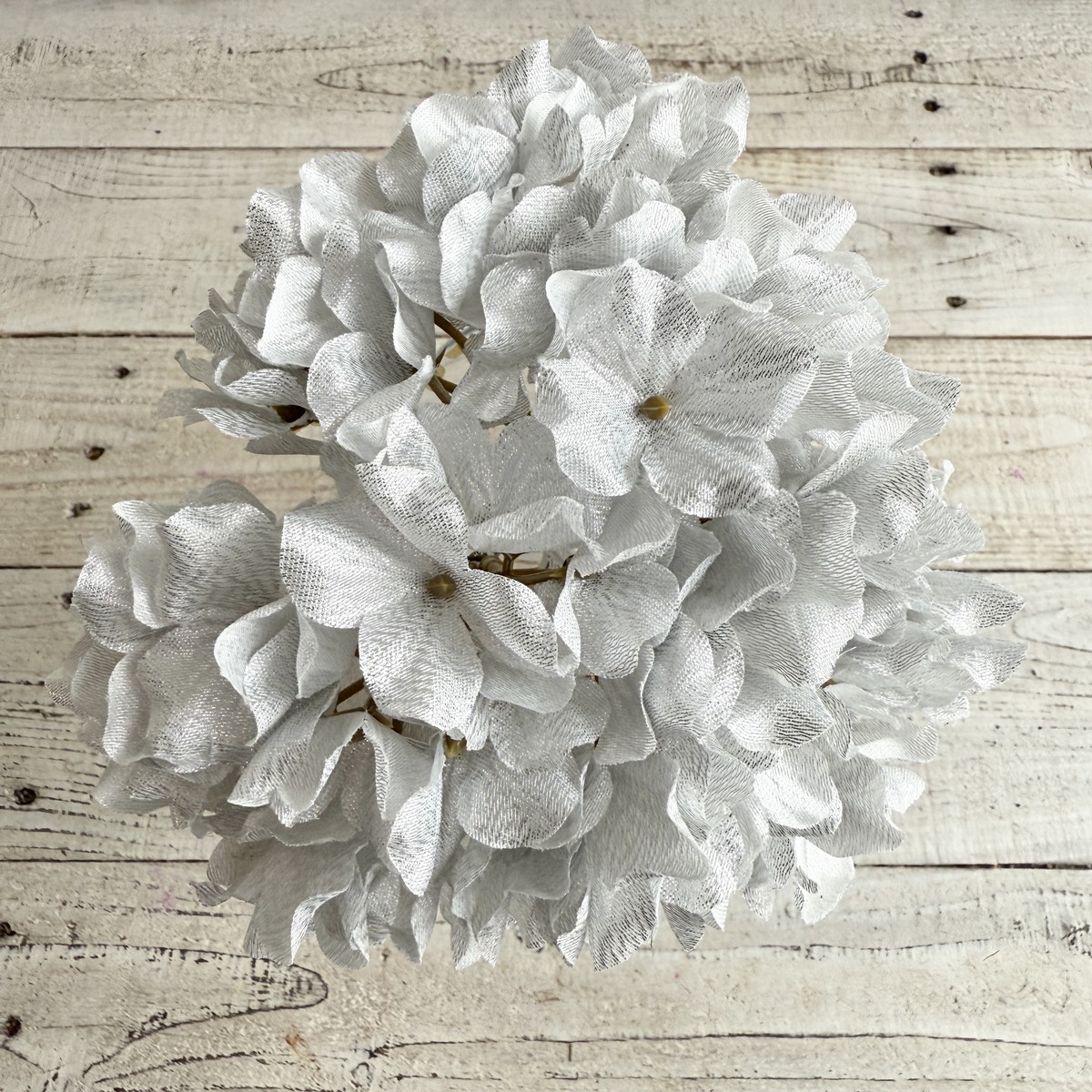 大特価◎即日★【造花】MAGIQ東京堂/シアーハイドレンジアバンドル #19 SILVER シルバー/FX000320-019