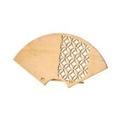 即日★華の舞 和モダンウッドプレート扇七宝 Ｓ ｺﾞｰﾙﾄﾞ/KA790021-00G