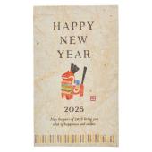 ソラペーパーメッセージカード 名刺 正月2026 午/白/YP149031