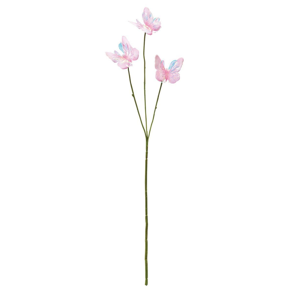 【造花】MAGIQ東京堂/プリズムバタフライ #2  PINK ピンク/FM001677-002