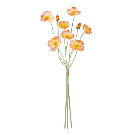 特価◎【造花】MAGIQ東京堂/ボヌールポピーバンドル #28 CO/OR コーラルオレンジ/FM005026-028