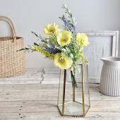 即日★【造花】MAGIQ東京堂/スプリングポピーブーケ #4  YL/PP イエローパープル/FM008332-004