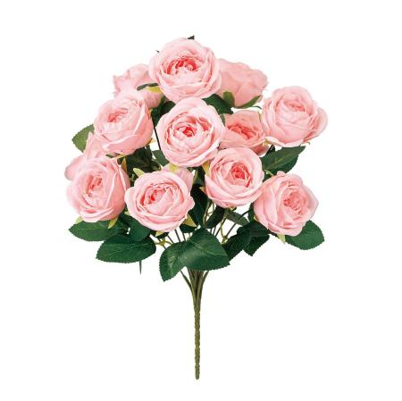 【造花】MAGIQ東京堂/ルシアローズブッシュ #102 BABYPK ベビーピンク/FM001617-102