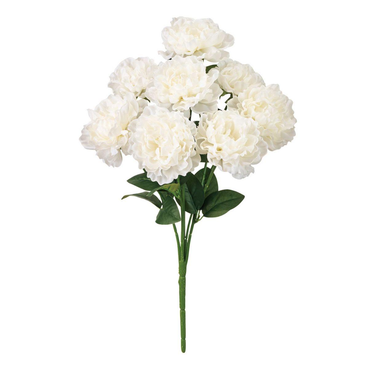 特価◎【造花】MAGIQ東京堂/アネットピオニーブッシュ #1  WHITE ホワイト/FM000545-001