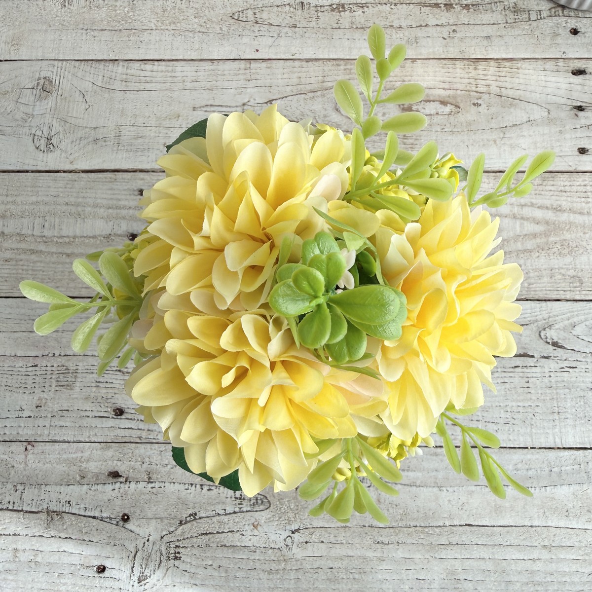 【造花】MAGIQ東京堂/グローブダリアブーケ #4  YELLOW イエロー/FM000255-004