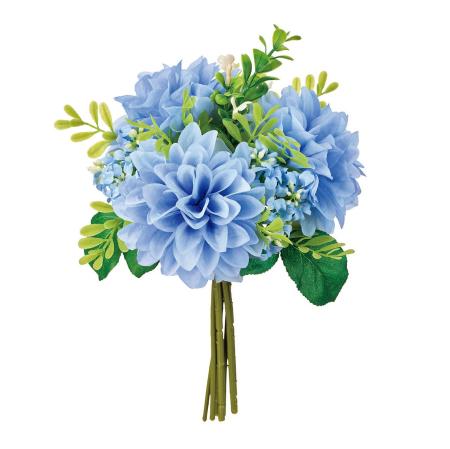 【造花】MAGIQ東京堂/グローブダリアブーケ #5  BLUE ブルー/FM000255-005